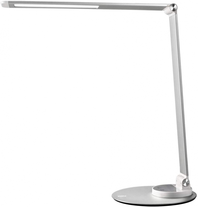 Lampa de birou cu LED TaoTronics TT-DL22, incarcare USB, 6 niveluri de luminozitate - Silver [1]