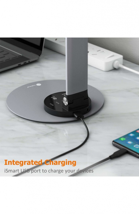 Lampa de birou cu LED TaoTronics TT-DL66, incarcare USB, 6 niveluri de luminozitate - Black [5]