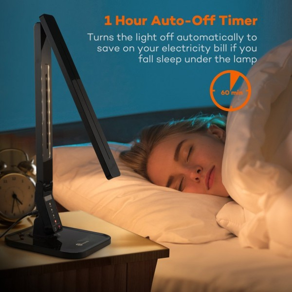 Lampa de birou LED TaoTronics TT-DL01 control Touch, 4 moduri, 14W, USB [3]
