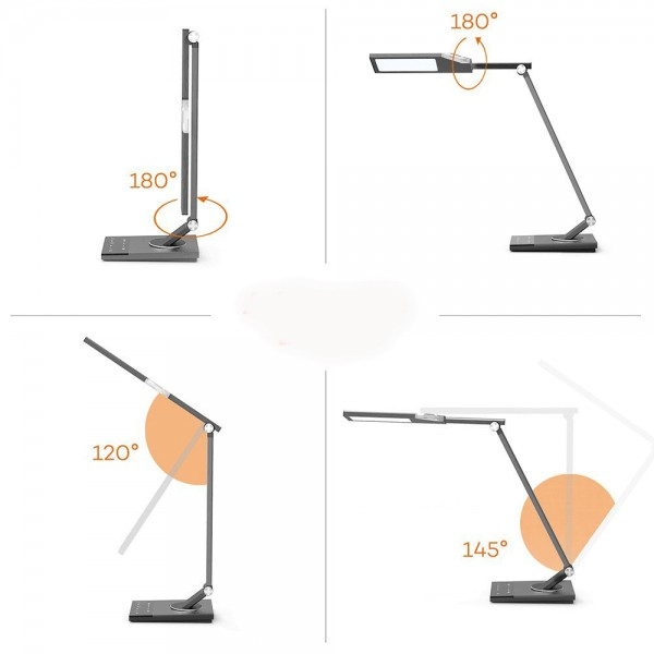 Lampa de birou LED TaoTronics TT-DL063, protectie ochi, control touch, 5 moduri, USB, lumina de noapte [3]