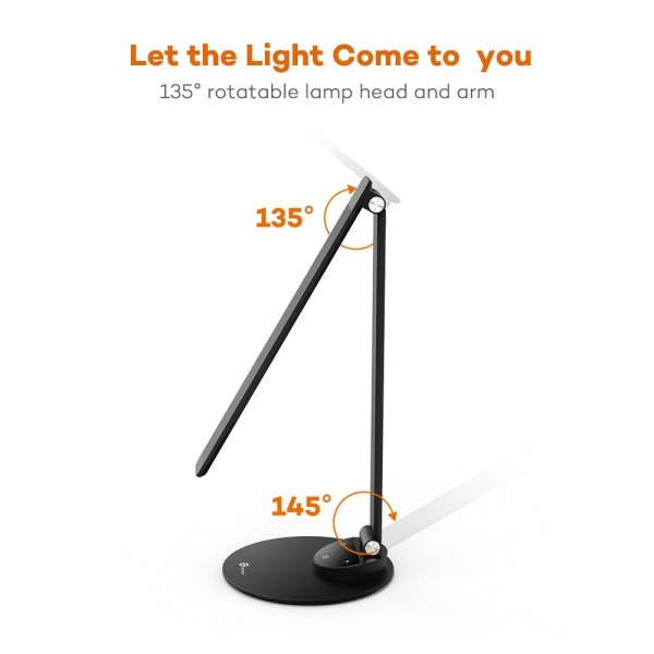 Lampa de birou LED TaoTronics TT-DL19 control Touch, 5 moduri, protectie ochi, USB Negru [5]