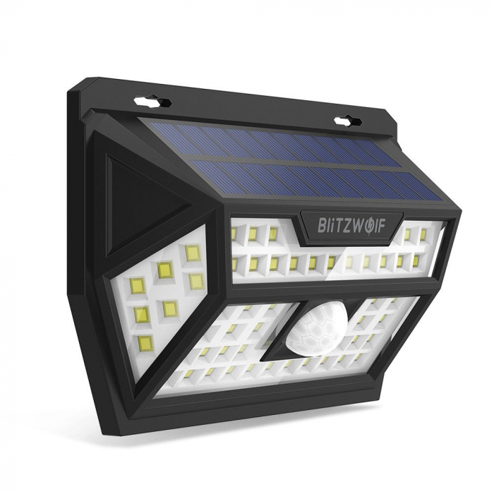 Lampa solara BlitzWolf BW-OLT1, LED, 62 leduri, incarcare solara si senzor de miscare [1]