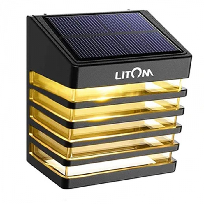 Lampa solara de perete LITOM LTCD283, lumina calda cu umbre [5]