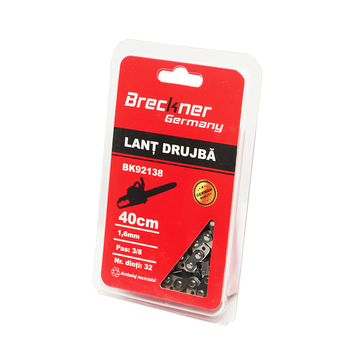 Lant drujba 400mm 1.6mm, pas 3/8, 32 de dinti Breckner Germany BK92138 [2]