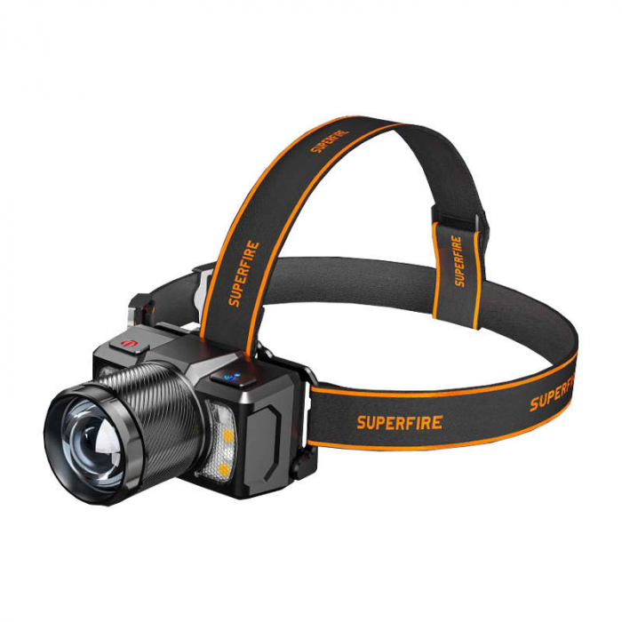 Lanterna LED pentru cap Superfire HL25, 700lm, 210m, 1200mAh, Lumina rosie, control miscare [1]