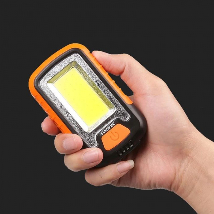 Lanterna LED Superfire G21, COB, 600 lumeni, acumulator 3600mAh, incarcare USB [5]