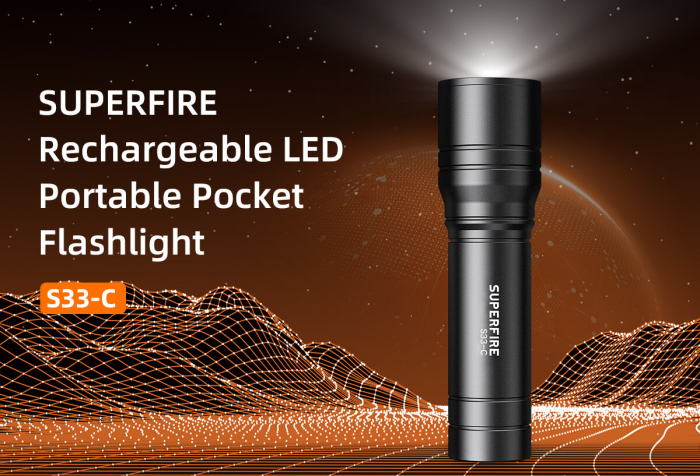 Lanterna LED Superfire S33-C, 210lm, 180M, incarcare USB, 5W [5]