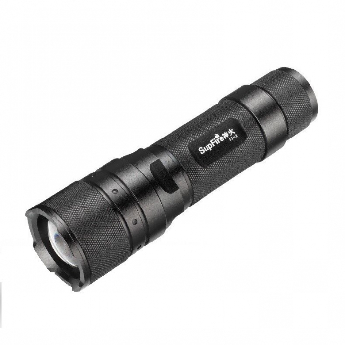 Lanterna LED Supfire F3-L2, ZOOM, 1100lm, 300m, incarcare USB, Negru [1]
