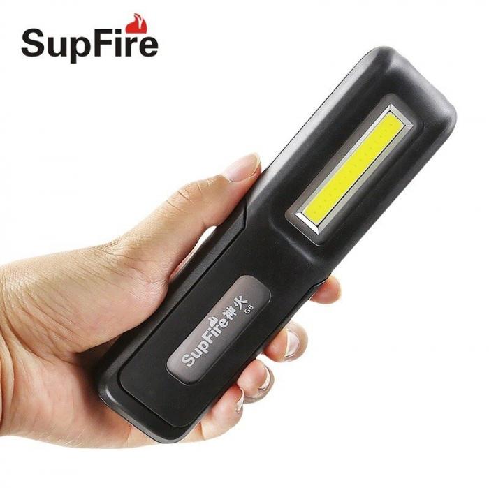 Lanterna LED Supfire G6, 140 lumeni, acumulator 1200 mAh, incarcare USB [5]