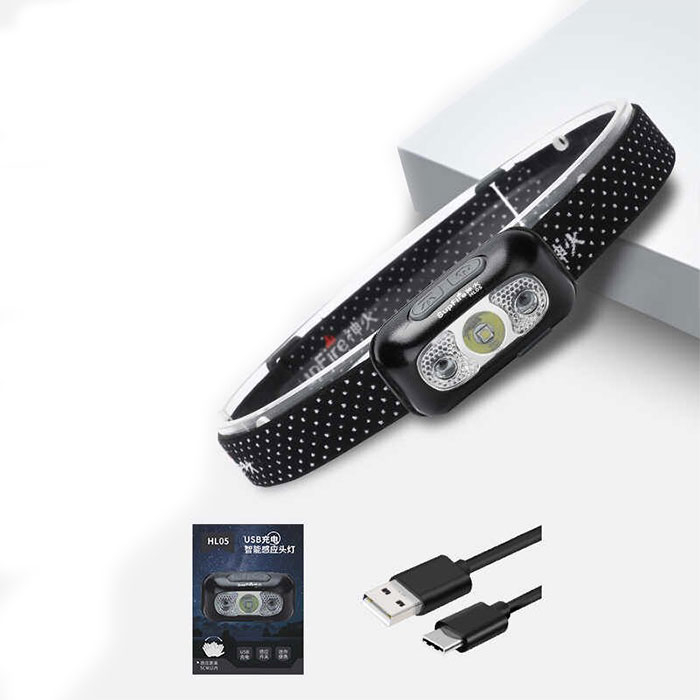Lanterna pentru cap Supfire HL05, USB, 219lm, 74m, incarcare USB, control miscare mana [2]