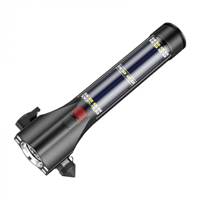 Lanterna Solara LED Superfire D30, USB-C, 310lm, 120m, 200mAh, sonerie, lumina de urgenta [1]