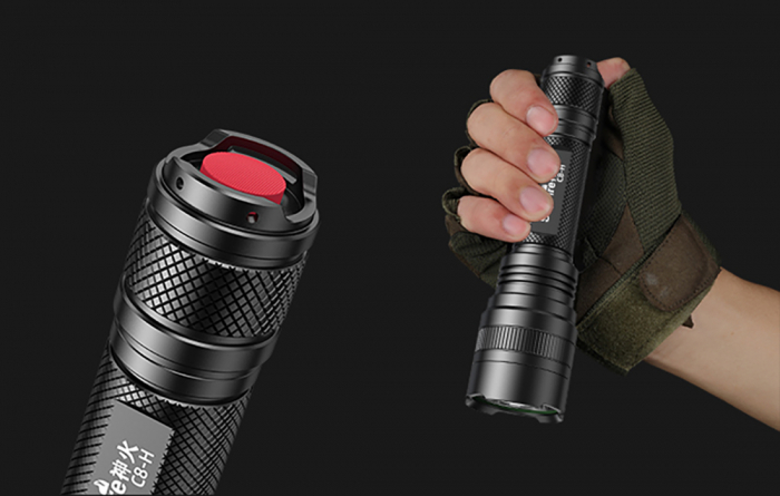 Lanterna SupFire C8-H, 15W, LED, 1500 lm, 4000 mAh, 5 moduri, rezistenta la apa, incarcare USB, Negru [4]