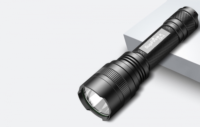Lanterna SupFire C8-H, 15W, LED, 1500 lm, 4000 mAh, 5 moduri, rezistenta la apa, incarcare USB, Negru [2]