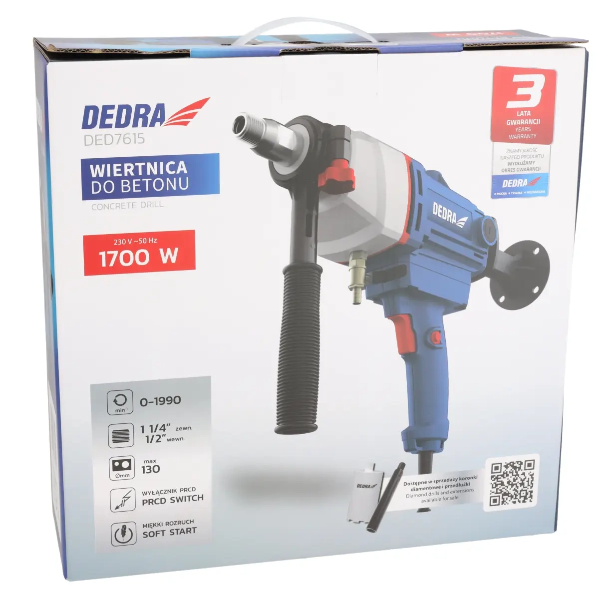 Masina de carotat 130 mm, 1700 W, DEDRA, DED7615 [12]