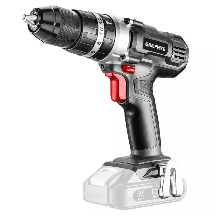 Mașină de găurit cu percutie pe acumulator 58G010 Graphite Energy+ 18V, Li-Ion, mandrina de 13 mm, fără baterie [2]