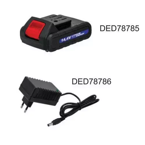 Maşină de găurit / insurubat cu + acumulator 14,4V, Li-ION + incarcator, DEDRA DED7878 [3]