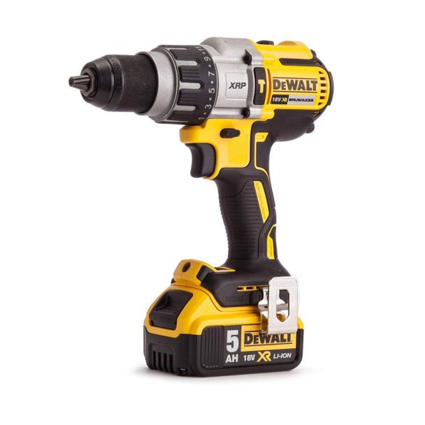 Masina de gaurit si insurubat cu percutie, cu acumulatori Dewalt DCD996P2, 18V/5.0Ah, cuplu maxim 95 Nm, 2 acumulatori, incarcator, valiza de transport [2]