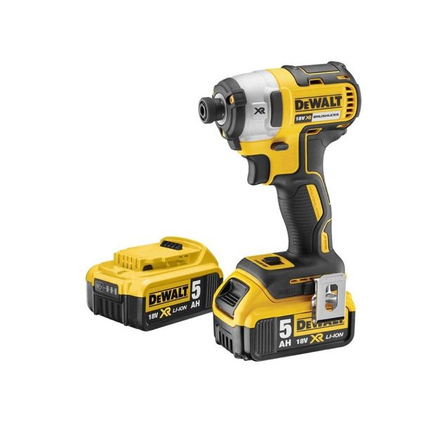 Masina de insurubat cu impact, cu acumulatori Dewalt DCF887P2, 18V/5.0Ah, cuplu maxim 205 Nm, 2 acumulatori, incarcator si valiza de transport [2]