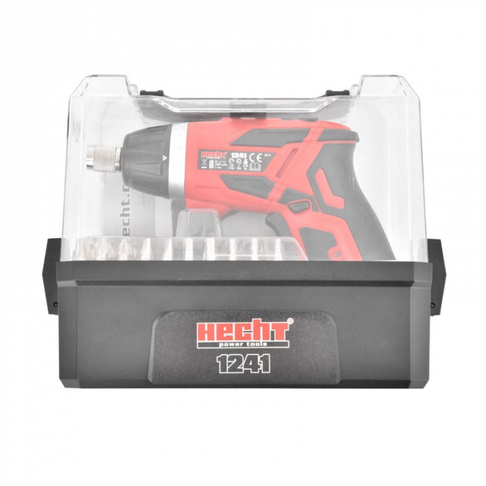 Masina de insurubat Hecht1241 cu acumulator 3.7 V cu 52 biti si suport de bit magnetic [7]