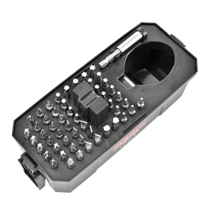 Masina de insurubat Hecht1241 cu acumulator 3.7 V cu 52 biti si suport de bit magnetic [8]