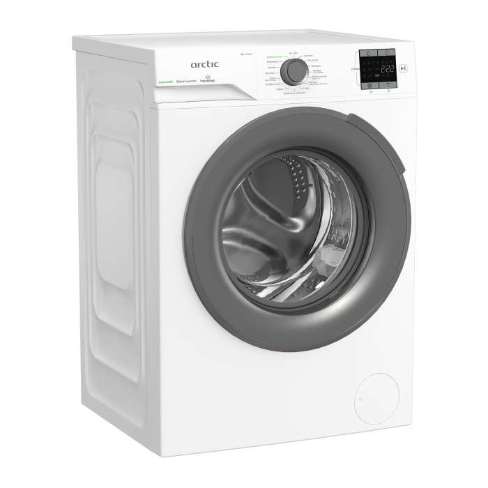 Masina de spalat rufe Arctic APLM1WFSU19210WG, 9 Kg, 1200 RPM, Motor Silent Inverter, Drum Clean+Steam, Child Lock, Anticrease, Digital Display, Add-In, Clasa A, Alb [2]