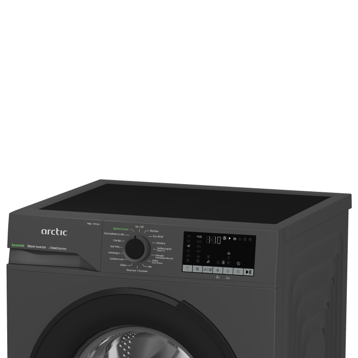 Masina de spalat rufe Arctic APLM2WFSU210411A, 10 Kg, 1400 RPM, Clasa A, Motor Silent Inverter, Steam, Child Lock, Add-In, Antracit [6]