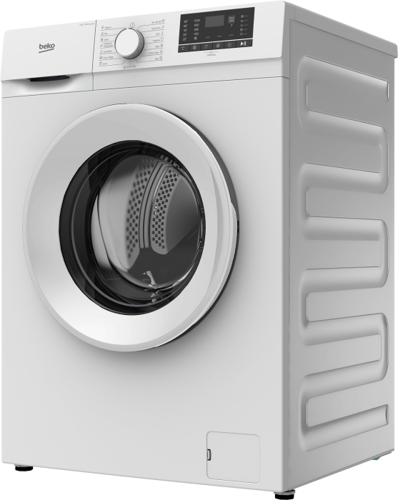 Masina de spalat rufe Beko, Slim-45cm, 6kg, 1000rpm, Clasa D, 15 programe, Aquawave, DrumClean, Display, Alb [3]