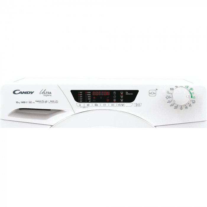Masina de spalat rufe Candy, 10 kg, clasa A, motor Inverter, 1400 rpm, Steam, conectivitate WiFi/ hOn app, Quick & Clean tehnology, Alb,  HES14104TWM6/1-S [5]