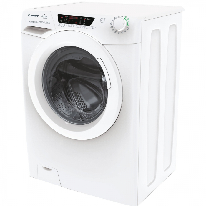 Masina de spalat rufe Candy, 10 kg, clasa A, motor Inverter, 1400 rpm, Steam, conectivitate WiFi/ hOn app, Quick & Clean tehnology, Alb,  HES14104TWM6/1-S [2]