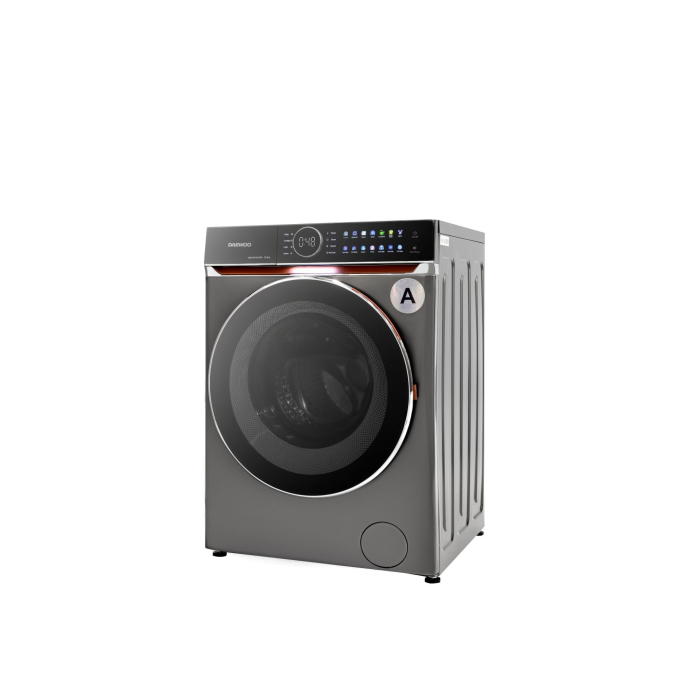 Masina de spalat rufe Daewoo, 10 kg, motor DIRECT drive inverter, 1400 rpm, clasa A, 14 programe, panou de control touch, Argintiu [2]