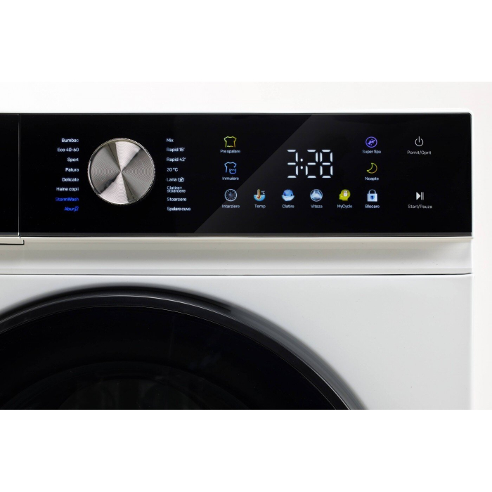 Masina de spalat rufe LDK Queen2 714DITW, Clasa A, Capacitate 7 Kg, 1400 rpm, 16 programe, Control Touch, Steam, Super Spa, Storm Wash, Night wash, My Cycle, Amanare pornire, Motor Inverter, Alb [4]