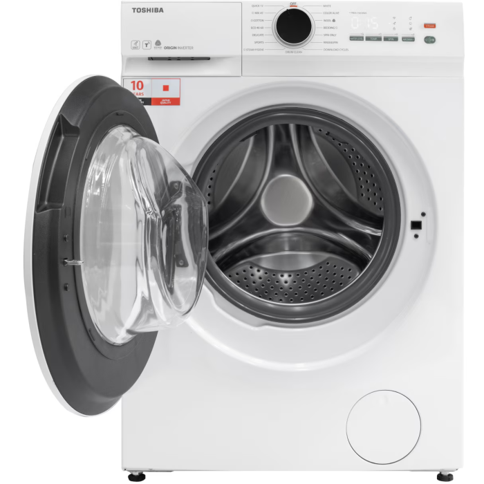 Masina de spalat T21 Toshiba, 7kg, 1200RPM, clasa A, Slim, Functie AROMA+, Functie Abur, Tehnologie UFB, Wi-Fi, motor inverter, Alb [3]
