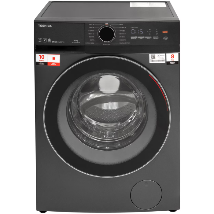 Masina de spalat T21 Toshiba, 8kg, 1400RPM, clasa A, Slim, Functie AROMA+, Functie Abur, Tehnologie UFB, Wi-Fi, motor inverter, Morandi Gray [3]