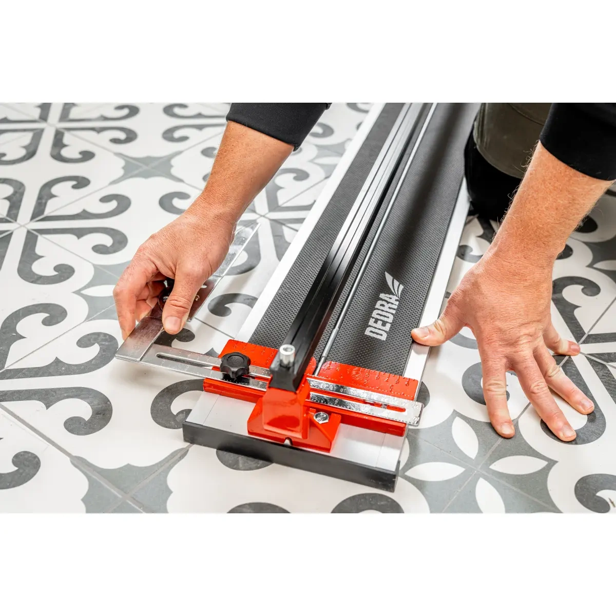 Masina de taiat gresie - faianta 1200 mm, aluminiu, cu rulmenti, DEDRA 1154 [7]