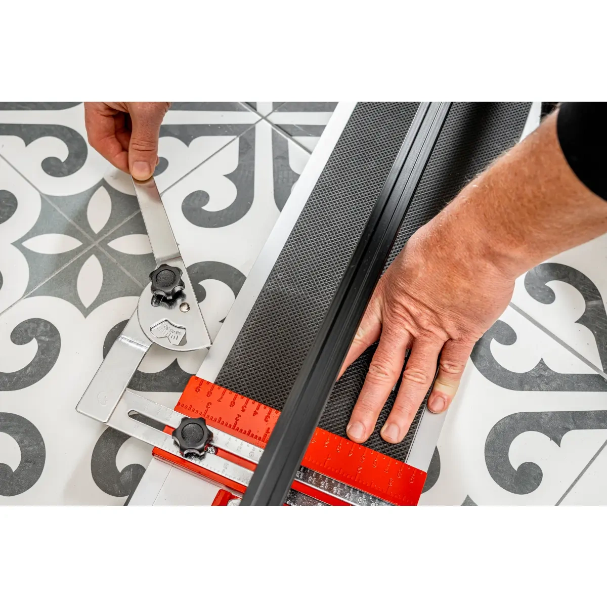 Masina de taiat gresie - faianta 1200 mm, aluminiu, cu rulmenti, DEDRA 1154 [6]