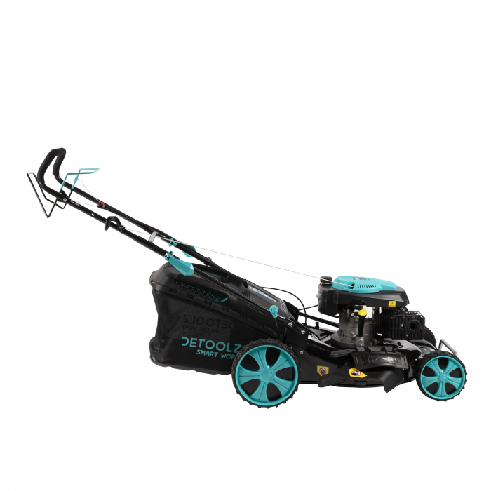 Masina de tuns gazon, benzina, 5.4 CP,  latime lucru 525 mm, 196CC, 70L, autopropulsie, Detoolz DZ-M107 [2]