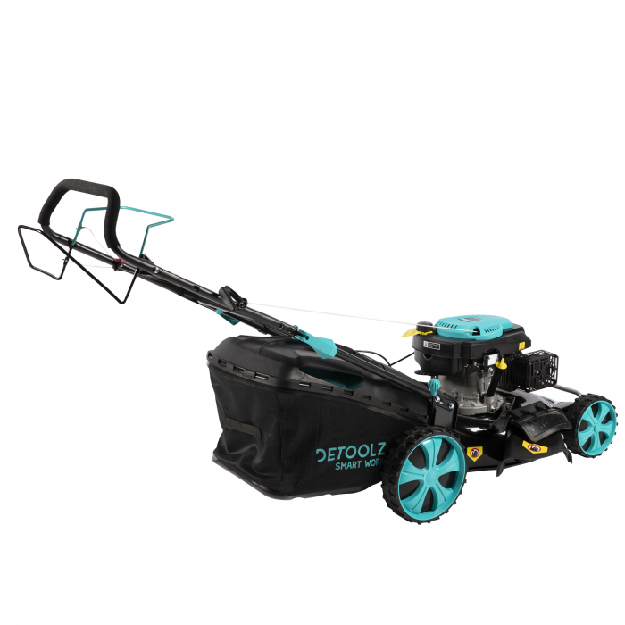 Masina de tuns gazon, benzina, 5.4 CP,  latime lucru 525 mm, 196CC, 70L, autopropulsie, Detoolz DZ-M107 [3]