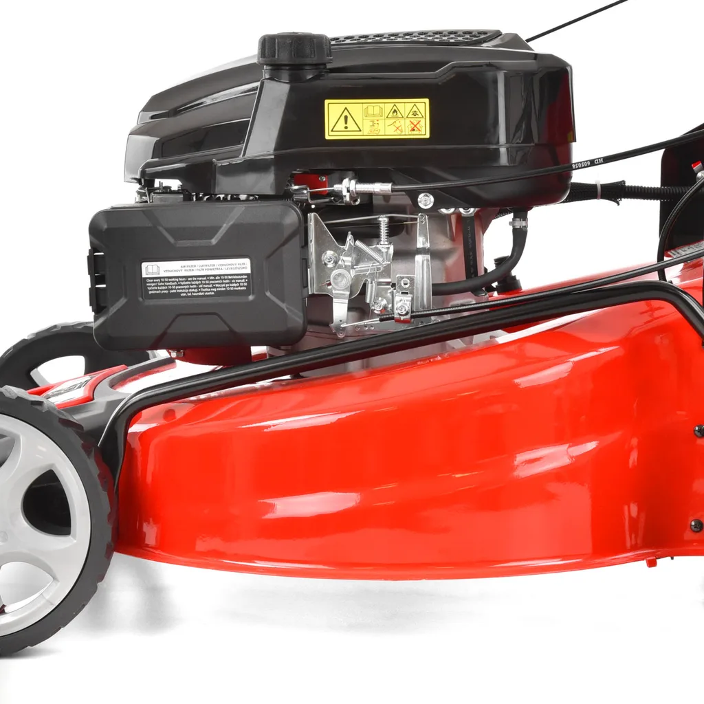 Mașină de tuns iarba, pe benzină, autopropulsie, pornire electrică, lățimea tăierii 53 cm, HECHT 554 SXE 5 IN 1 [10]