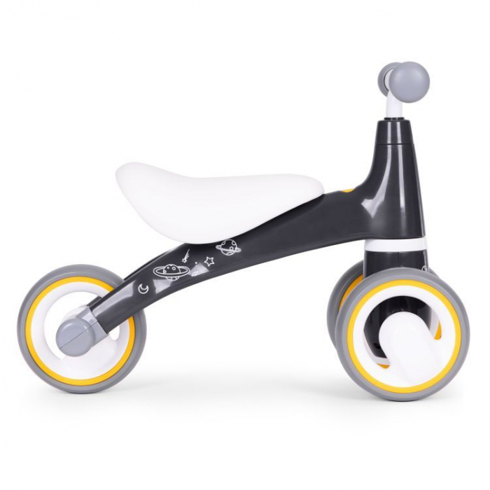 Mini bicicleta fara pedale, triciclu copii cu roti EVA, 50x22x39 cm, negru [4]