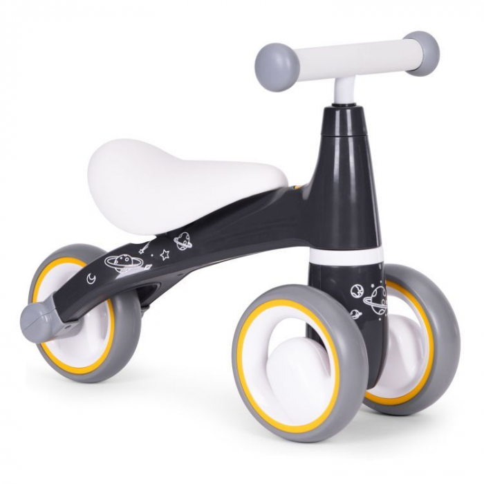 Mini bicicleta fara pedale, triciclu copii cu roti EVA, 50x22x39 cm, negru [3]