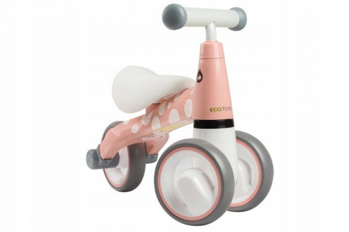 Mini bicicleta fara pedale, triciclu copii cu roti EVA, 50x22x39 cm, roz [3]