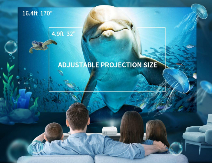 Mini Videoproiector Vankyo  Leisure 3, 3600 Lumeni, LED, HDMI, SD, AV, VGA, USB, Geanta de transport, Telecomanda, Cablu HDMI - Resigilat [4]
