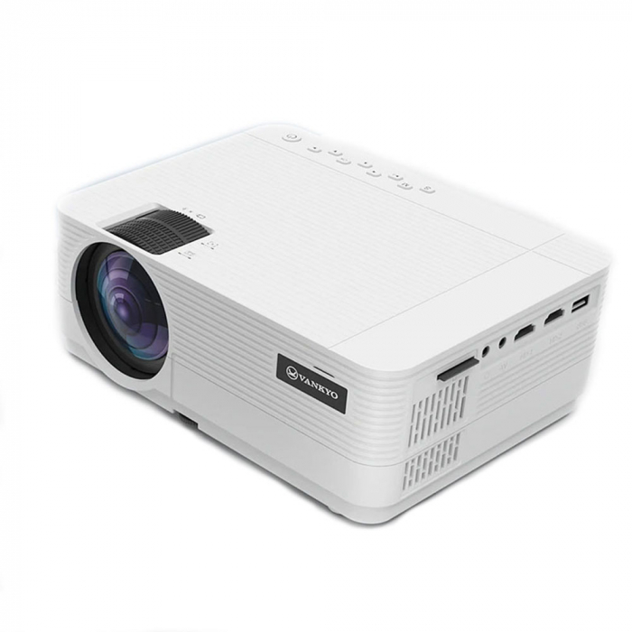 Mini Videoproiector Vankyo Leisure 470C, 4000 Lumeni, LED, HDMI, SD, AV, VGA, USB, Geanta, Telecomanda [1]
