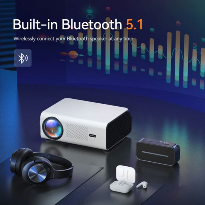 Mini Videoproiector VANKYO Leisure 495W , 5G WiFi LED, 4000 Lumeni, Native 1080p, Full HD, Bluetooth, Dolby, HDMI, VGA, AV, USB [2]