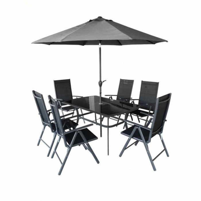Set mobilier de gradina (1+6) si umbrela HECHT SHADOWSET [2]