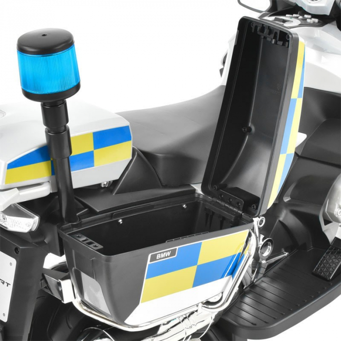 Motocicleta pentru copii Hecht bmw r1200rt police 7ah 12v 3-8 ani 3-6 km h [8]