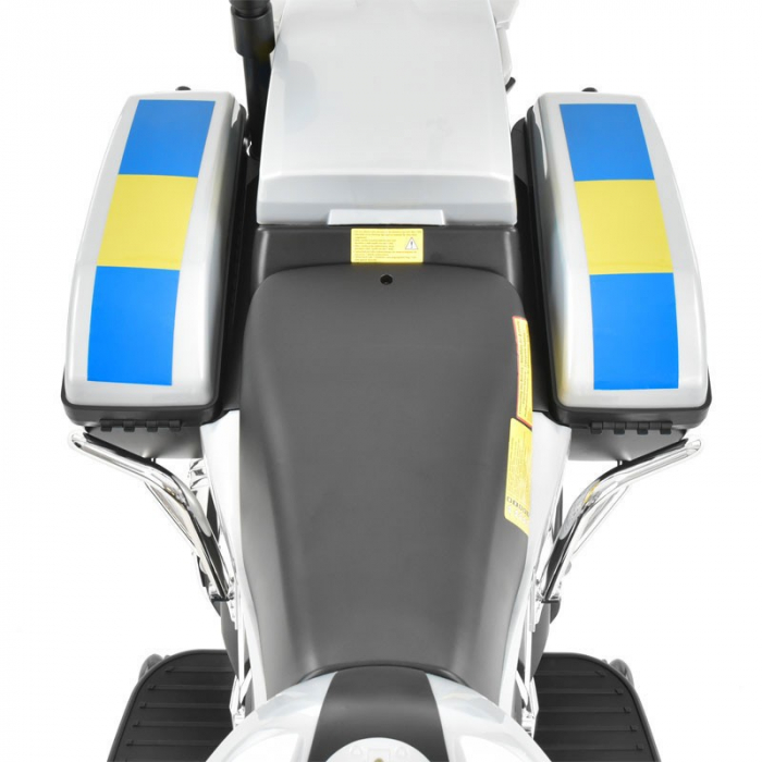 Motocicleta pentru copii Hecht bmw r1200rt police 7ah 12v 3-8 ani 3-6 km h [9]