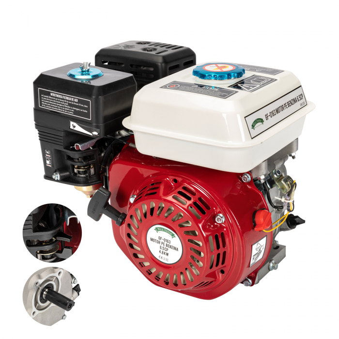 Motor pe benzina 6,5CP, 196 CC, Ø20mm, Micul Fermier GF-0163 [2]