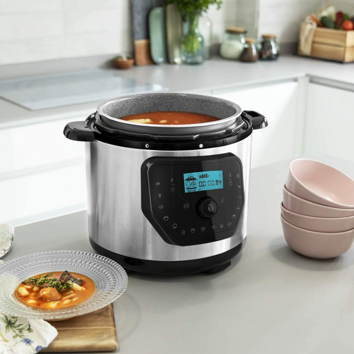 Multicooker cu gatire la presiune Cecotec GM H, 1000 W, 6 L, 19 de programe, Vas antiadeziv detasabil [2]