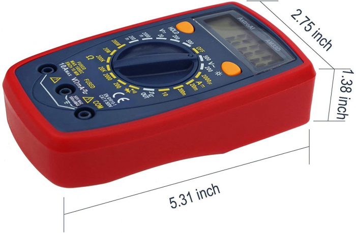 Multimetru digital AstroAI AM33D, 2000 Counts, Masurare continuitate [2]